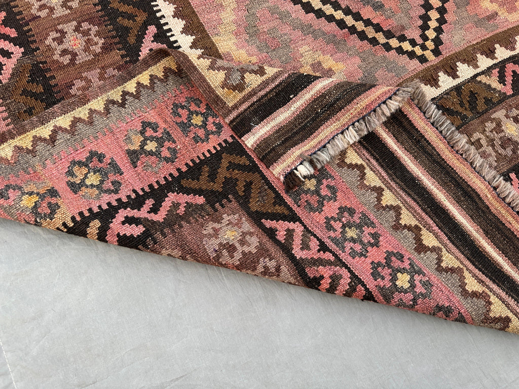 Handmade Afghan Kilim Rug 251 x 156 cm Wool Rug Turkish Style Kilim