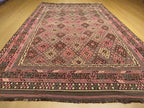 Oversized Afghan Kilim Rug 401x254cm | Handmade Wool Flatweave Tribal Carpet