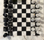Handmade Marble Chess Set Luxury Stone Chess Board 30cm 40cm Gift Set Australia