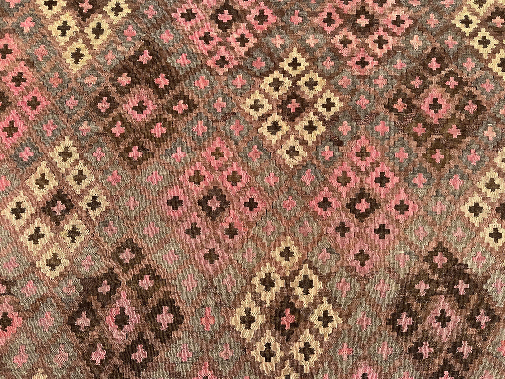 Oversized Afghan Kilim Rug 401x254cm | Handmade Wool Flatweave Tribal Carpet