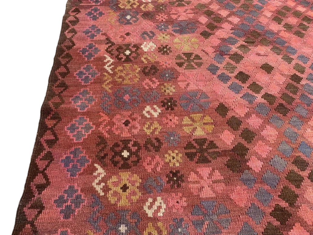 Heritage Afghan Kilim Rug – 200 x 300 cm | Vintage Handwoven Diamond Wool Rug