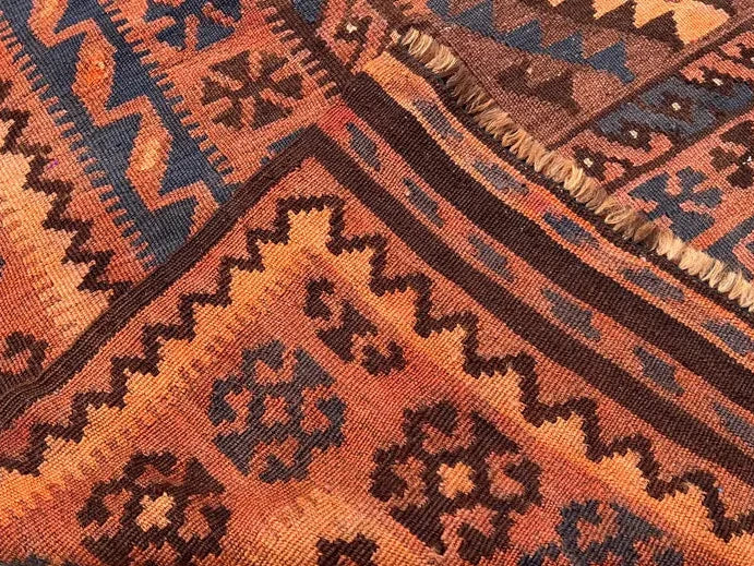 Desert Bronze Afghan Kilim Rug – 300 x 200 cm | Vintage Handwoven Wool Flatweave