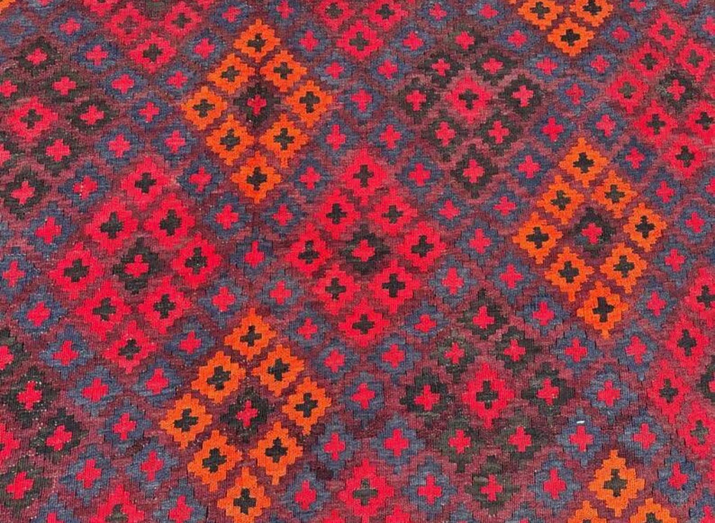 Grand Afghan Kilim Rug – 401 x 254 cm | Extra Large Handwoven Tribal Wool Rug