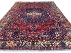 Antique Afghan Caucasian Medallion Rug – 304 x 380 cm | 1960s Hand-Knotted Wool