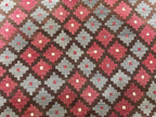 Handmade Afghan Kilim  Rug 334 × 394 cm – 7’8× 12’11 | Boho Tribal Flatweave | Multicolour Geometric Design