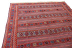 Mashwani Berjesta Tribal Rug 198 × 301 cm – Handwoven Wool Flatweave | Geometric Afghan Design
