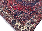 Antique Afghan Caucasian Medallion Rug – 304 x 380 cm | 1960s Hand-Knotted Wool