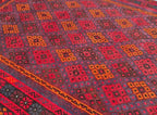 Grand Afghan Kilim Rug – 401 x 254 cm | Extra Large Handwoven Tribal Wool Rug