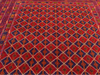Mashwani Tribal Rug 198 × 296 cm – Handwoven Wool Flatweave | Geometric Afghan Design | 6.5 × 9.7 ft