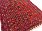 Mashwani Tribal Rug 198 × 296 cm – Handwoven Wool Flatweave | Geometric Afghan Design | 6.5 × 9.7 ft