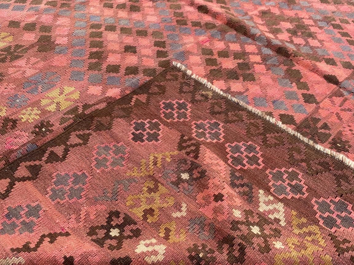 Heritage Afghan Kilim Rug – 200 x 300 cm | Vintage Handwoven Diamond Wool Rug