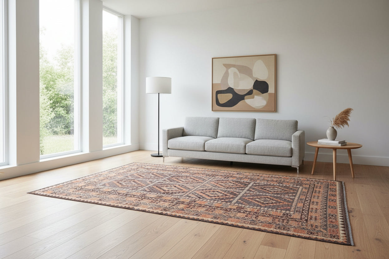Handmade Large Afghan Kilim Rug 400x 250 cm Wool Rug Turkish Style Kilim