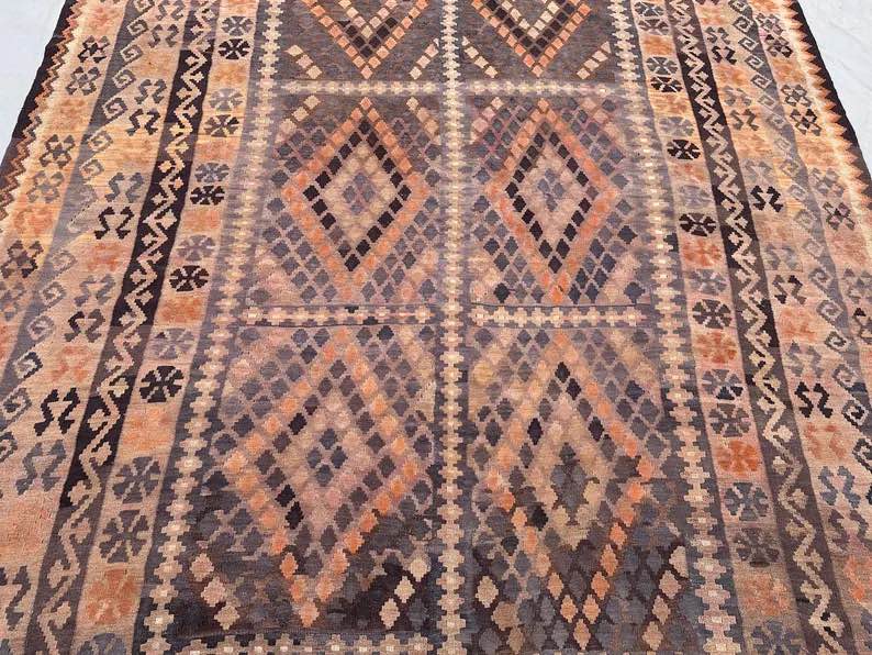 Handmade Large Afghan Kilim Rug 400x 250 cm Wool Rug Turkish Style Kilim