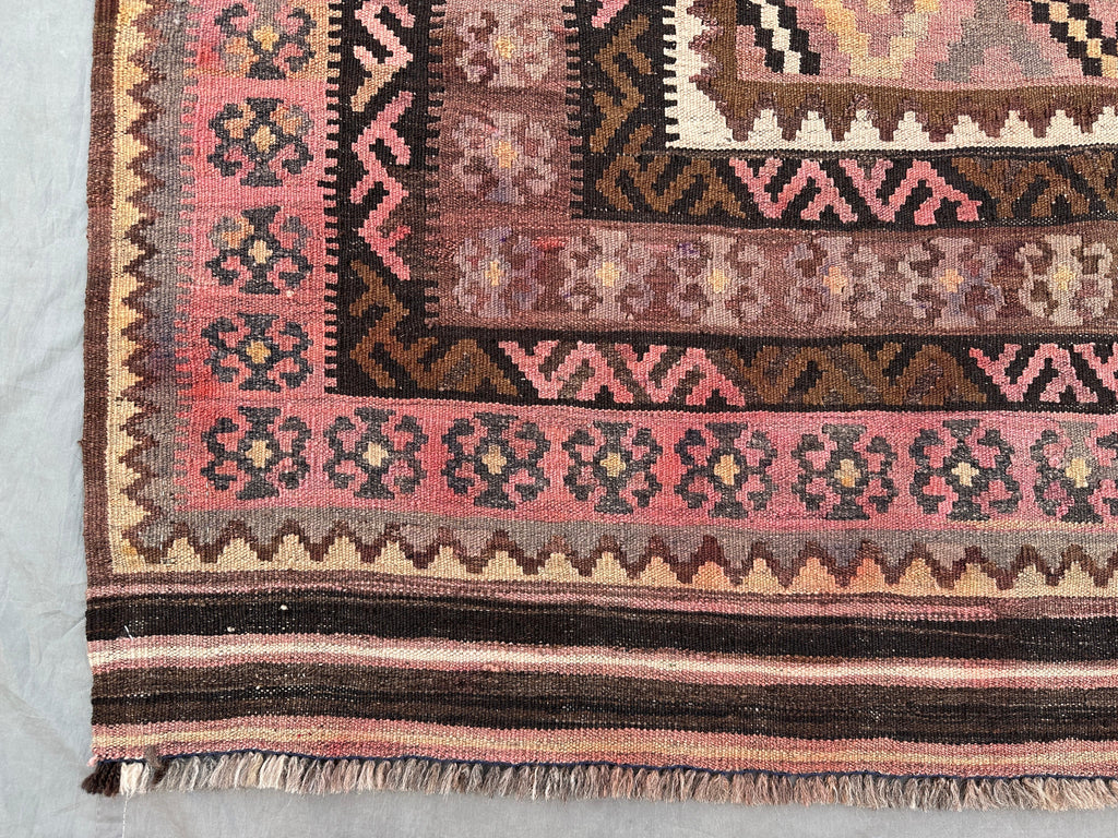 Handmade Afghan Kilim Rug 251 x 156 cm Wool Rug Turkish Style Kilim