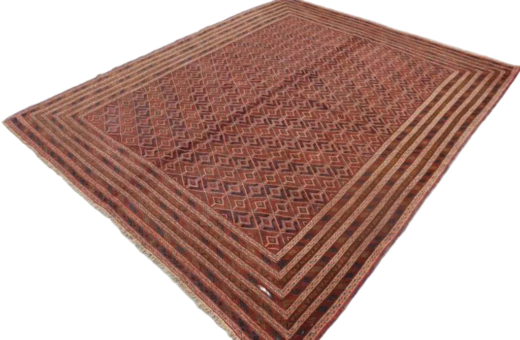 Afghan Mashwani Rug – 212 x 265 cm | Hand-Spun Ghazni Wool & Natural Dyes