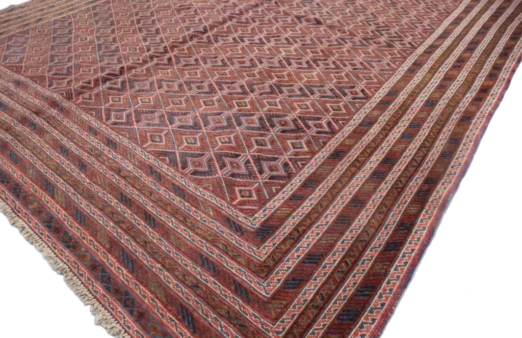 Afghan Mashwani Rug – 212 x 265 cm | Hand-Spun Ghazni Wool & Natural Dyes