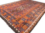 Nomad Heritage Afghan Kilim Rug – 260 x 202 cm | Vintage Handwoven Wool Flatweave