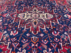 Antique Afghan Caucasian Medallion Rug – 304 x 380 cm | 1960s Hand-Knotted Wool