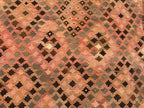 Antique Afghan Handmade Kilim Rug 304 x 244 cm | Terracotta & Brown Tribal Wool Carpet