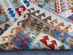 Afghan Kilim Rug 168x203 cm – Handwoven Wool Flatweave Tribal Boho Carpet