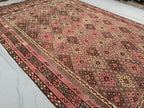 Oversized Afghan Kilim Rug 401x254cm | Handmade Wool Flatweave Tribal Carpet