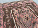 Handmade Afghan Kilim Rug 251 x 156 cm Wool Rug Turkish Style Kilim