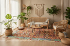 Handmade Afghan Kilim Rug – 210x311 cm | Multicolor Tribal Wool Carpet