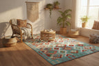 Handwoven Afghan Kilim Rug – 208x293 cm | New Tribal Wool Carpet