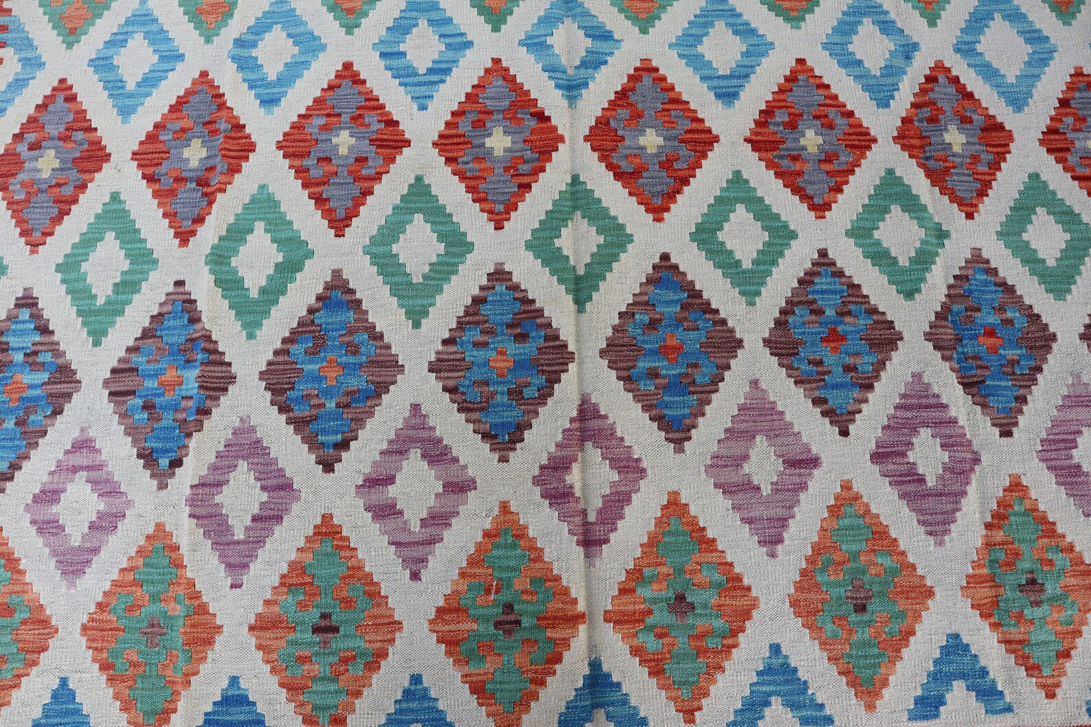 Handwoven Afghan Kilim Rug – 186x299 cm | Tribal Authentic Handmade Rug