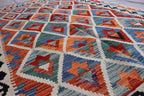Colorful Handwoven Afghan Kilim Rug 125x189 cm | New Wool Tribal Carpet