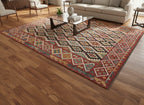 Handmade Afghan Kilim Rug – 256x310 cm | Traditional Tribal Wool Carpet