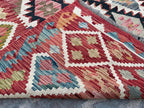 Handmade Afghan Kilim Rug – 256x310 cm | Traditional Tribal Wool Carpet