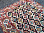Handmade Afghan Kilim Rug – 256x310 cm | Traditional Tribal Wool Carpet