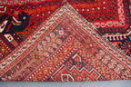 Handmade Afghan Wool Rug – 5’9” x 8’4” Carpet | Vintage Turkmen Tribal Red Geometric Oriental by Nomad Weaves