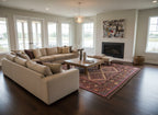 Handmade Afghan Kilim Rug – 244x390 cm | Deep Earth Tones Wool Carpet with Tribal Diamond Motifs