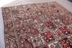 Collector’s Vintage Afghan Rug – 213x305 cm | Rare Animal & Bird Motif Wool Carpet