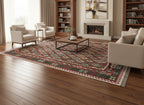 Handmade Afghan Kilim Rug – 186x302 cm | Multicolor Tribal Wool Carpet