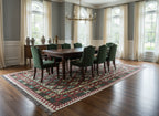 Handmade Afghan Kilim Rug – 186x302 cm | Multicolor Tribal Wool Carpet