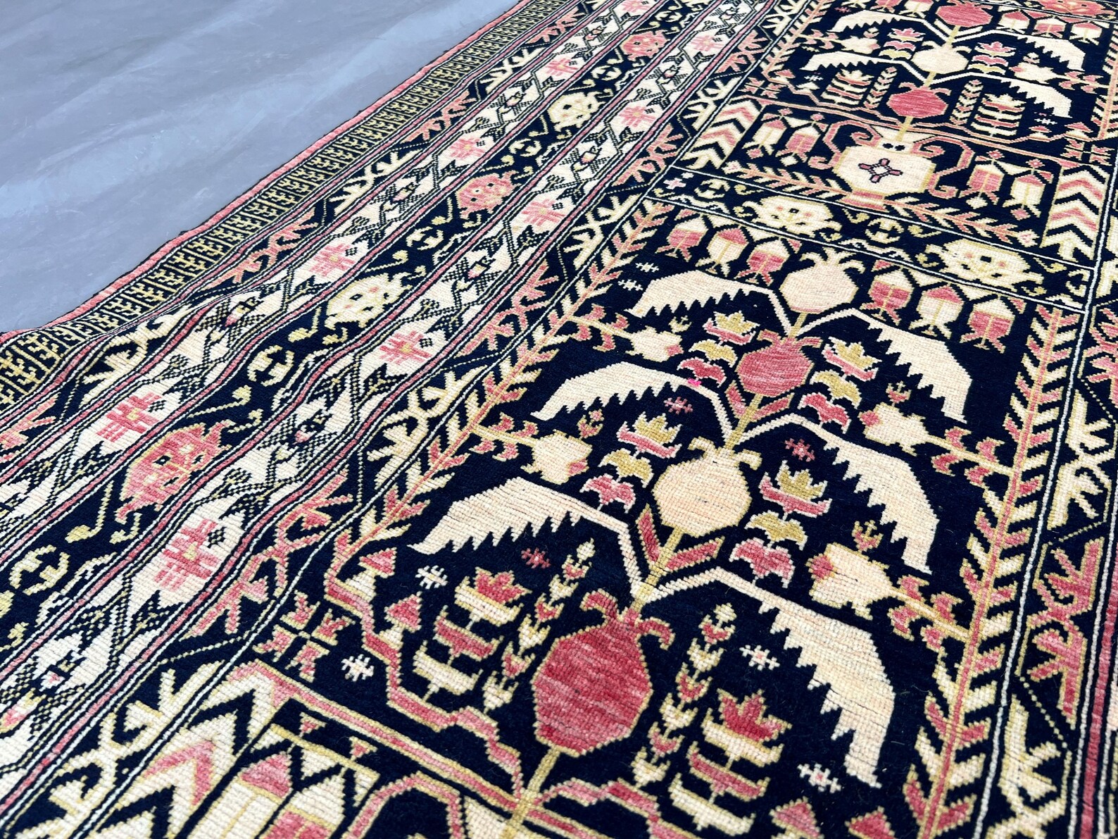 Handmade Afghan Runner Rug – 3x10ft Wool Carpet | Vintage Baluch Tribal Turkmen Pattern Hallway Rug by Nomad Weaves