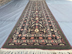 Handmade Afghan Runner Rug – 3x10ft Wool Carpet | Vintage Baluch Tribal Turkmen Pattern Hallway Rug by Nomad Weaves