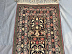 Handmade Afghan Runner Rug – 3x10ft Wool Carpet | Vintage Baluch Tribal Turkmen Pattern Hallway Rug by Nomad Weaves
