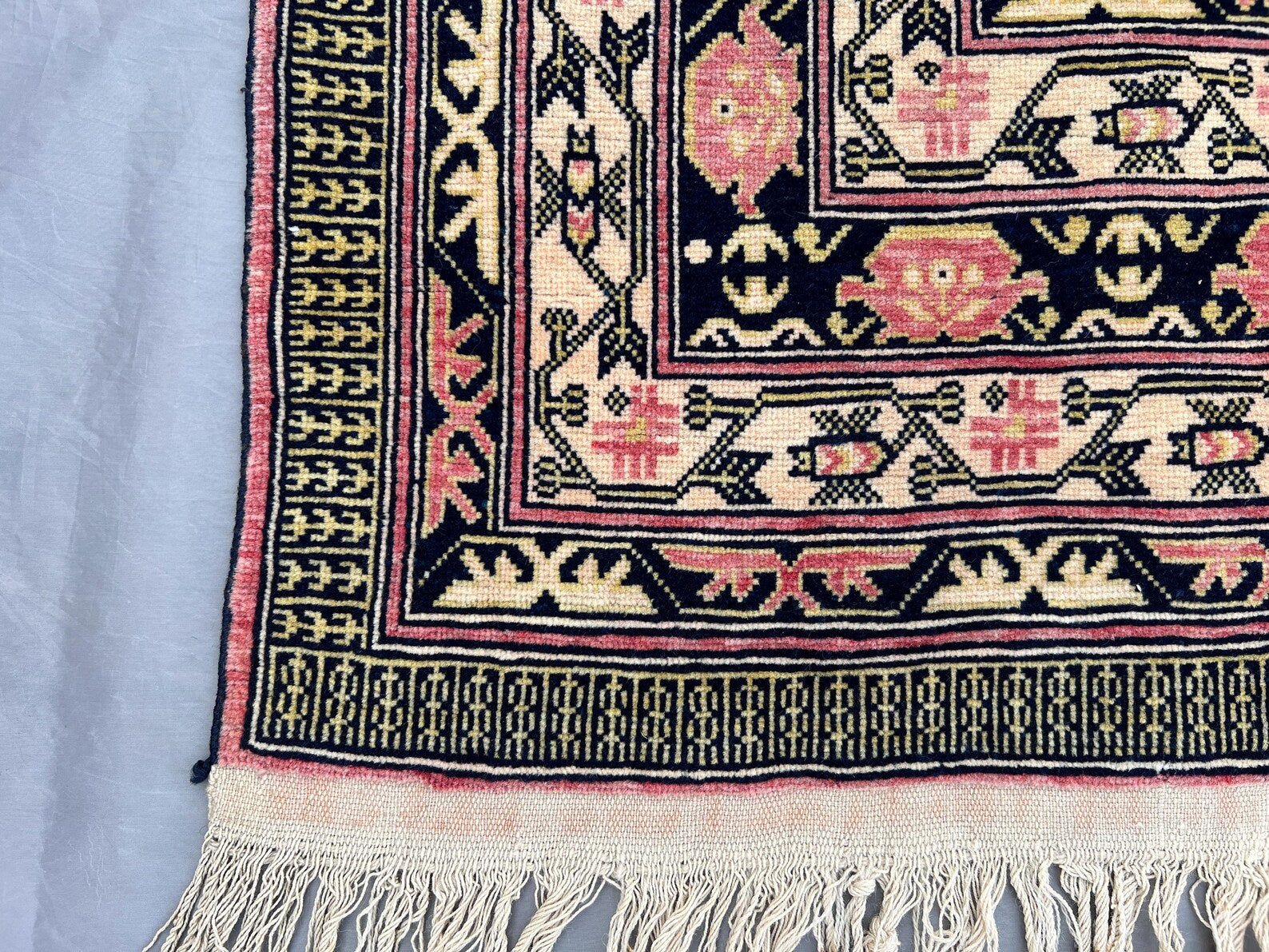 Handmade Afghan Runner Rug – 3x10ft Wool Carpet | Vintage Baluch Tribal Turkmen Pattern Hallway Rug by Nomad Weaves