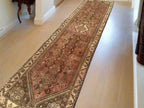 Handmade Afghan Runner Rug – 2.4x9.8ft Wool Carpet | Vintage Turkish-Inspired Tribal Geometric Hallway Rug by Nomad Weaves