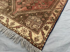 Handmade Afghan Runner Rug – 2.4x9.8ft Wool Carpet | Vintage Turkish-Inspired Tribal Geometric Hallway Rug by Nomad Weaves