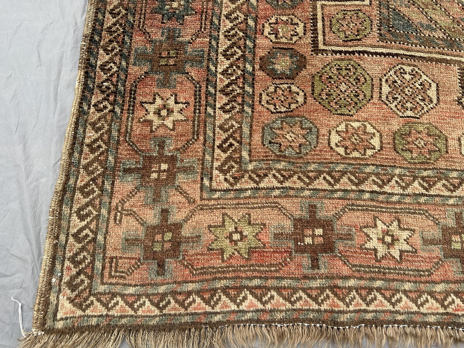 Handmade Afghan Wool Runner Rug – 5.5x11ft Carpet | Vintage Caucasian Kazak Geometric Oriental by Nomad Weaves