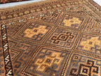 Handmade Afghan Kilim Rug – Oversized 8x13ft Wool Carpet | Vintage Tribal Geometric Oriental Rug by Nomad Weaves
