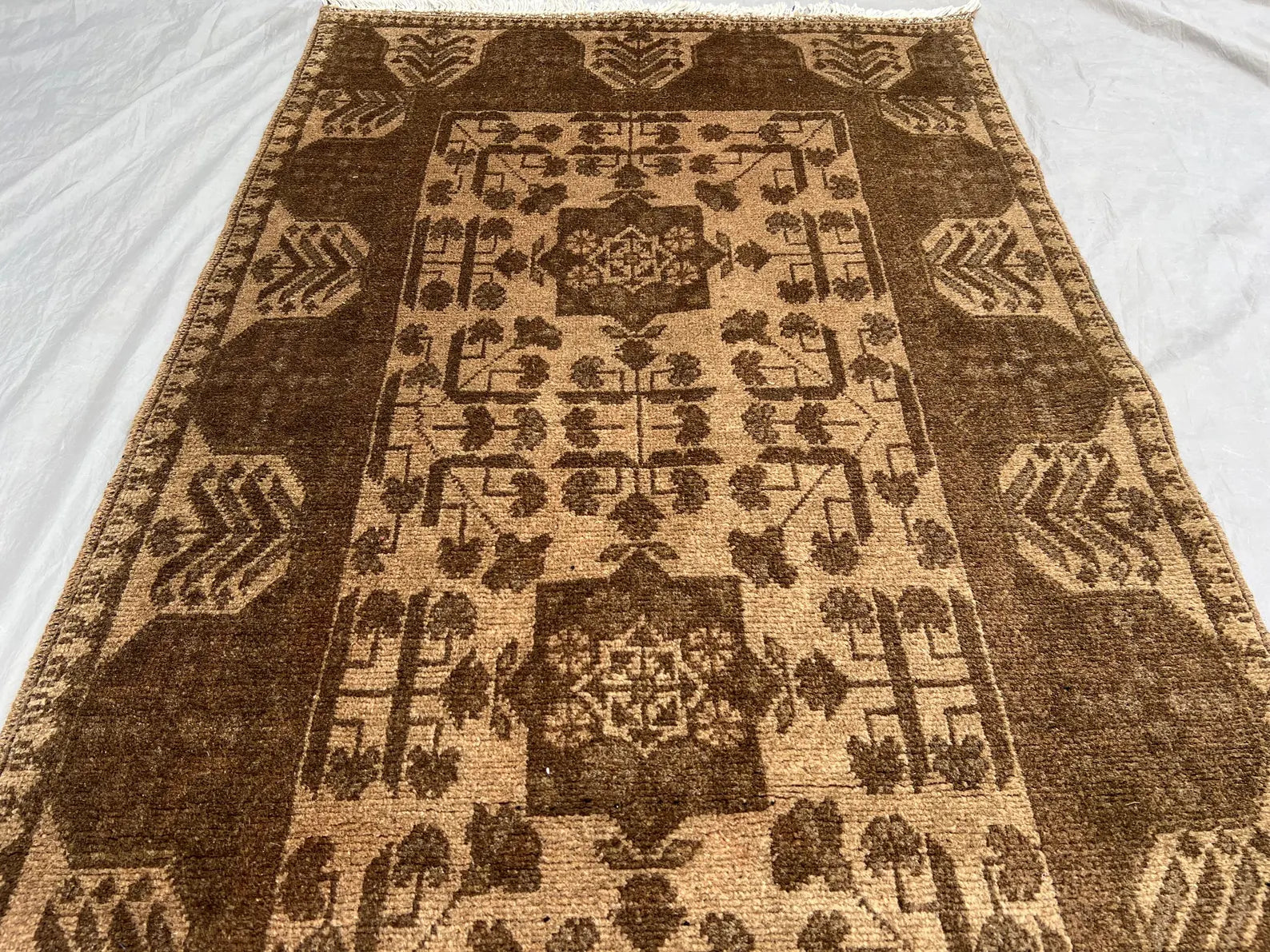 Handmade Afghan Runner Rug – 3x10ft Wool Carpet | Vintage Turkoman Bokhara Tribal Hallway Rug by Nomad Weaves