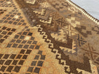 Handmade Afghan Kilim Rug – 7x10ft Wool Carpet | Vintage Tribal Geometric Oriental Flat Weave by Nomad Weaves