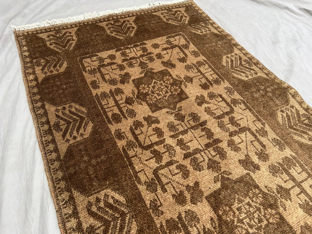 Handmade Afghan Runner Rug – 3x10ft Wool Carpet | Vintage Turkoman Bokhara Tribal Hallway Rug by Nomad Weaves