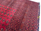 Turkmen Bukhara Rug – Large Red Afghan Bokhara Carpet | Traditional Tribal Geometric Area Rug | 310 x 397 cm